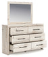 Lawroy  Panel Storage Bed With Mirrored Dresser