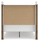 Mollviney  Panel Storage Bed With Mirrored Dresser And Nightstand