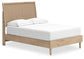 Cielden  Panel Bed With Mirrored Dresser And 2 Nightstands