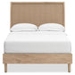 Cielden  Panel Bed With Mirrored Dresser And 2 Nightstands