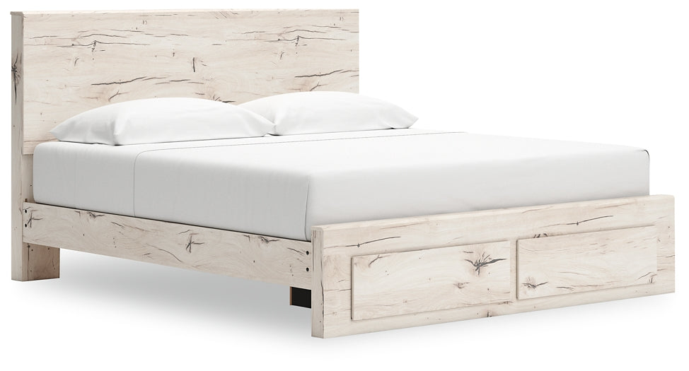 Lawroy  Panel Storage Bed With Mirrored Dresser