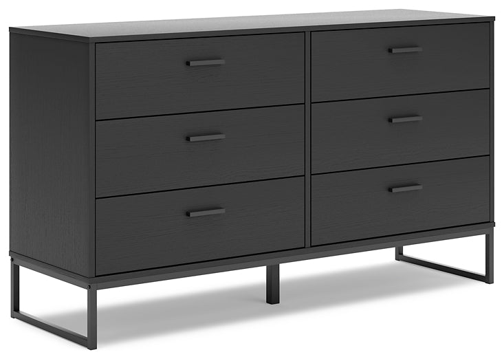 Socalle  Panel Headboard With Dresser And Nightstand