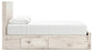 Lawroy  Panel Storage Bed With Mirrored Dresser