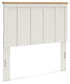 Linnocreek  Panel Headboard With Mirrored Dresser And Chest