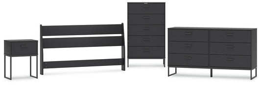 Socalle  Panel Headboard With Dresser, Chest And Nightstand