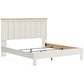 Linnocreek  Panel Bed With Mirrored Dresser And Nightstand