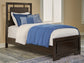 Covetown  Panel Bed With Mirrored Dresser, Chest And Nightstand