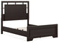 Covetown  Panel Bed With Mirrored Dresser And 2 Nightstands