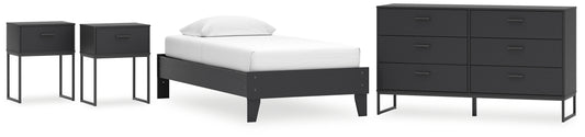 Socalle  Platform Bed With Dresser And 2 Nightstands