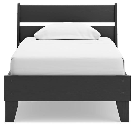 Socalle  Panel Platform Bed With Nightstand