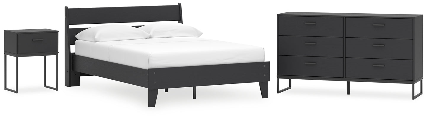 Socalle  Panel Platform Bed With Dresser And Nightstand