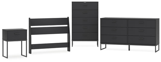 Socalle  Panel Headboard With Dresser, Chest And Nightstand