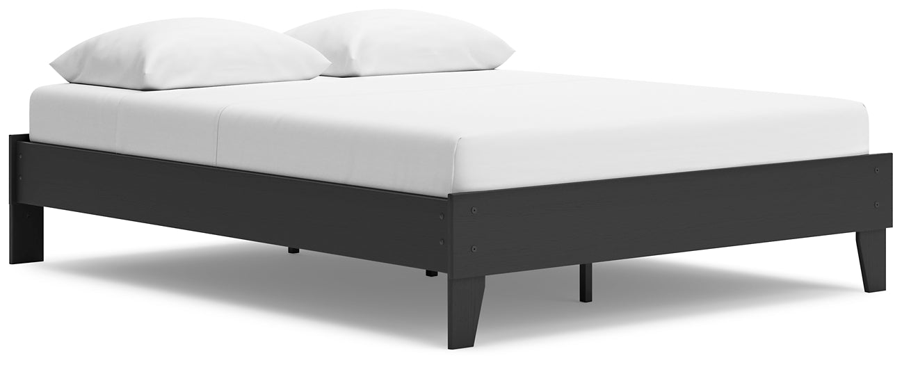 Socalle  Platform Bed With Dresser, Chest And Nightstand