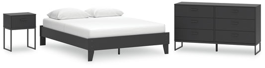 Socalle  Platform Bed With Dresser And Nightstand