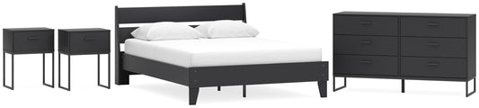 Socalle  Panel Platform Bed With Dresser And 2 Nightstands