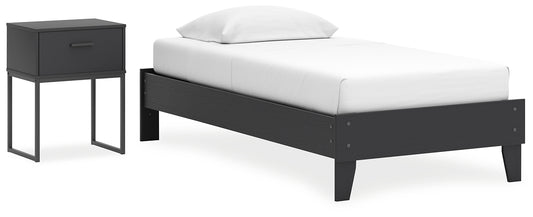 Socalle  Platform Bed With Nightstand