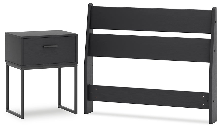 Socalle  Panel Headboard With Nightstand