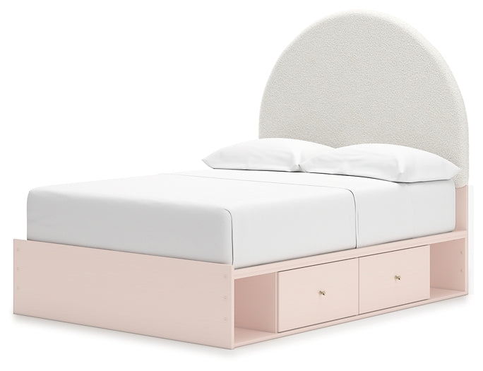 Wistenpine  Upholstered Panel Bed With Storage