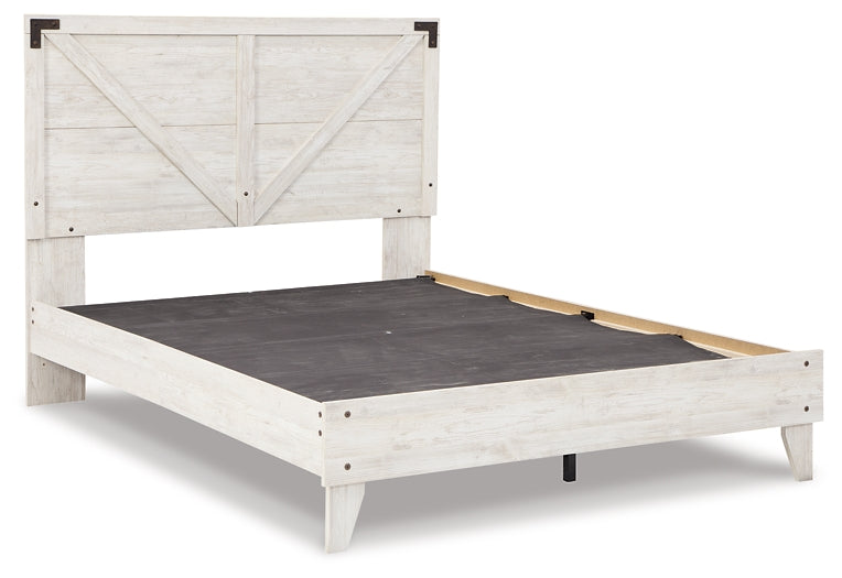 Shawburn  Platform Bed With Dresser, Chest And Nightstand