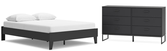Socalle  Platform Bed With Dresser