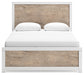 Charbitt  Panel Bed With Mirrored Dresser And 2 Nightstands