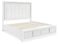 Chalanna  Upholstered Storage Bed With Mirrored Dresser