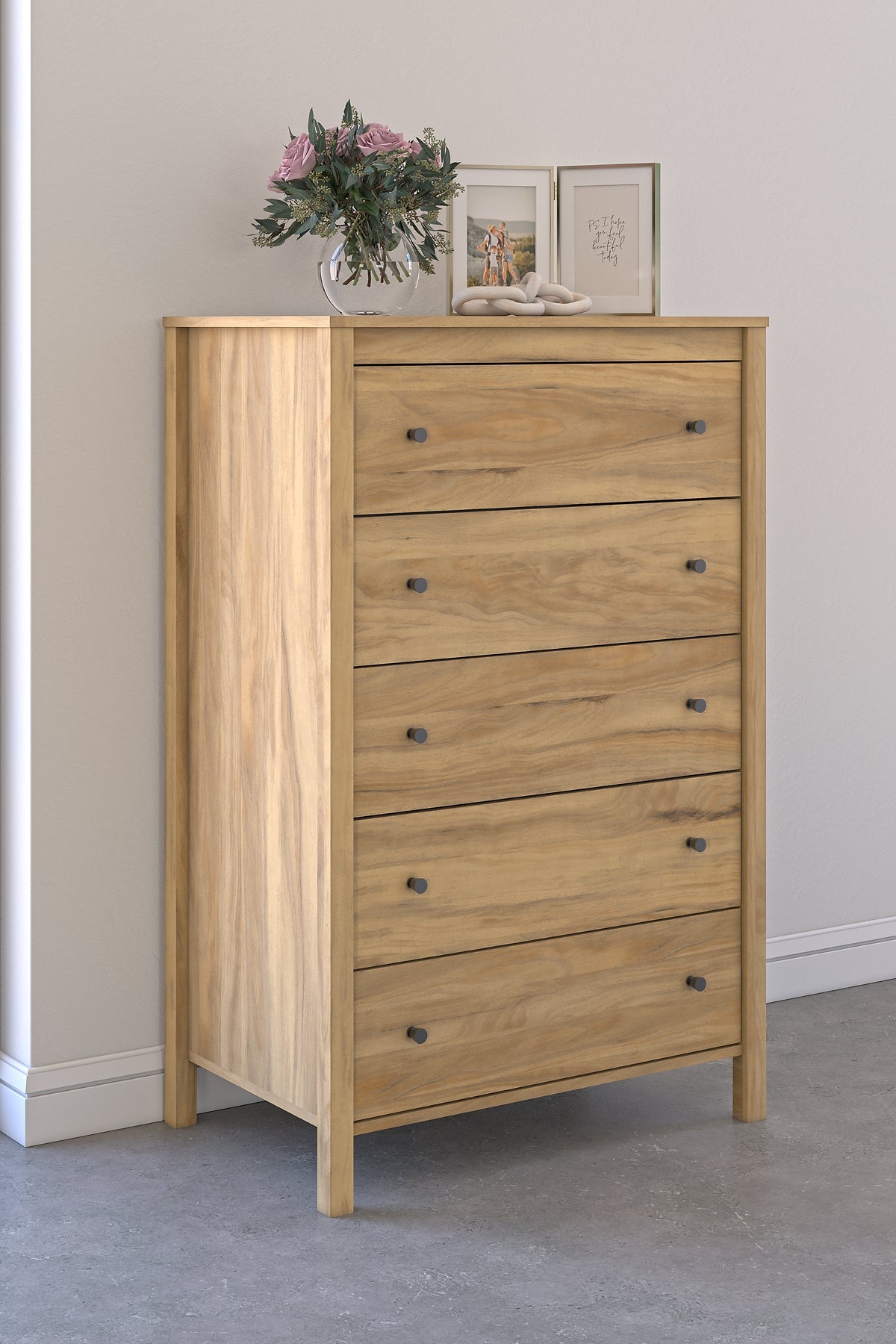 Bermacy  Panel Headboard With Dresser, Chest And Nightstand