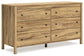 Bermacy  Platform Panel Bed With Dresser And Nightstand