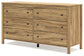 Bermacy  Platform Panel Bed With Dresser And Nightstand