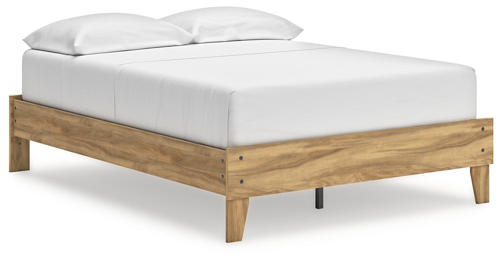 Bermacy  Platform Bed With Dresser And Nightstand