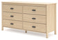 Cabinella  Panel Headboard With Dresser And 2 Nightstands