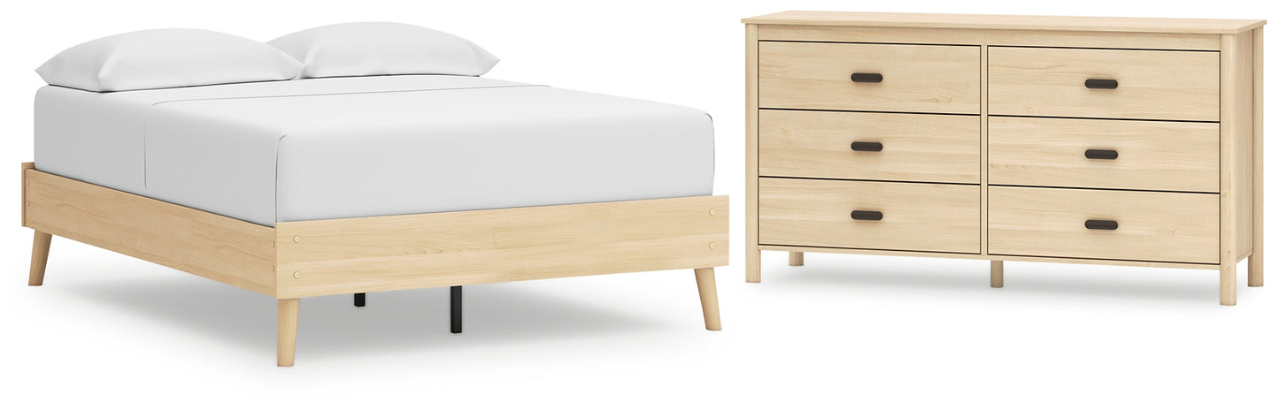 Cabinella  Platform Bed With Dresser