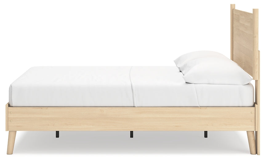 Cabinella  Platform Panel Bed With Dresser