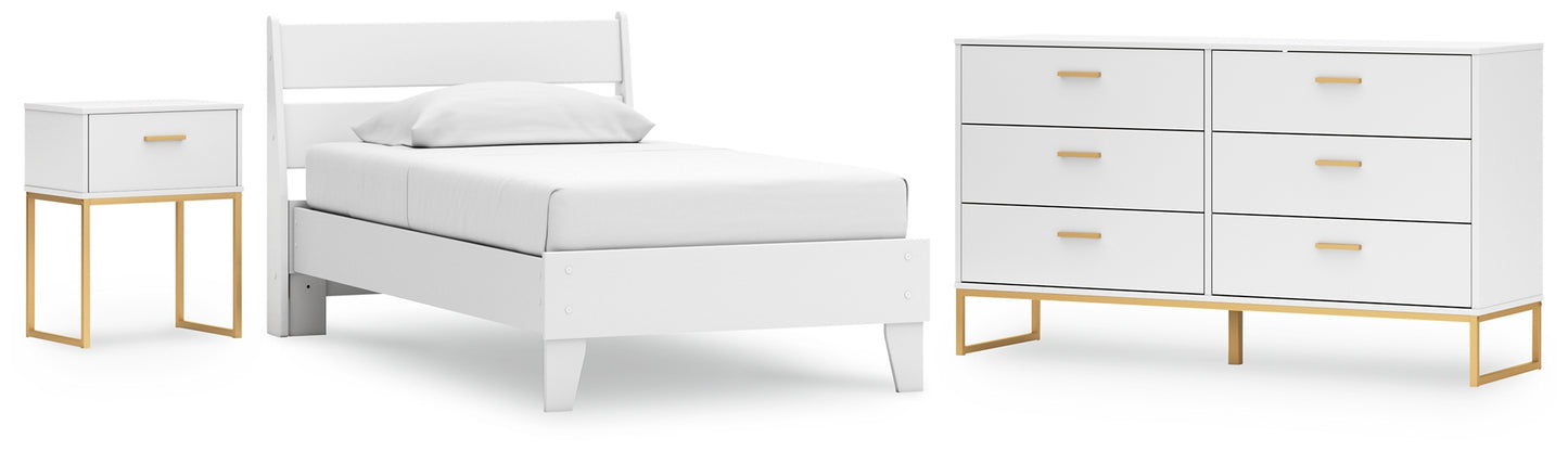 Socalle  Panel Platform Bed With Dresser And Nightstand