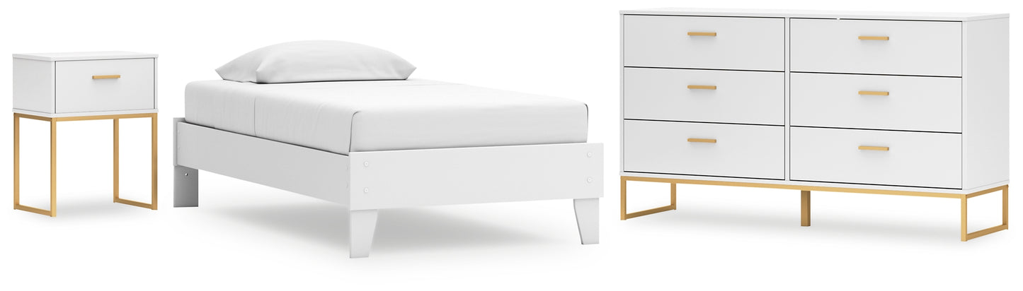 Socalle  Platform Bed With Dresser And Nightstand