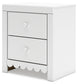 Mollviney  Panel Headboard With Mirrored Dresser, Chest And Nightstand