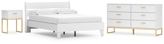 Socalle  Panel Platform Bed With Dresser And Nightstand