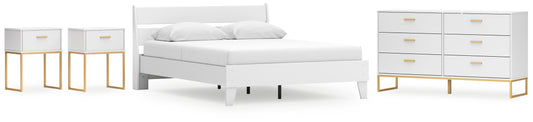 Socalle  Panel Platform Bed With Dresser And 2 Nightstands