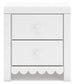 Mollviney  Panel Headboard With Mirrored Dresser, Chest And 2 Nightstands