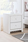 Mollviney  Panel Headboard With Mirrored Dresser, Chest And 2 Nightstands