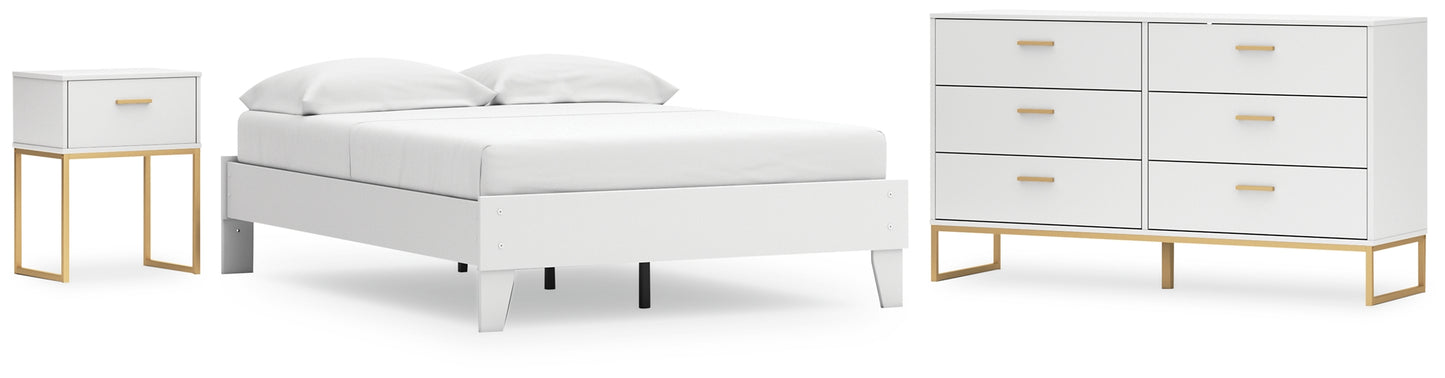 Socalle  Platform Bed With Dresser And Nightstand