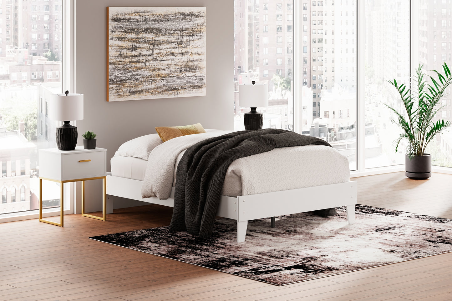 Socalle  Platform Bed With Dresser And Nightstand