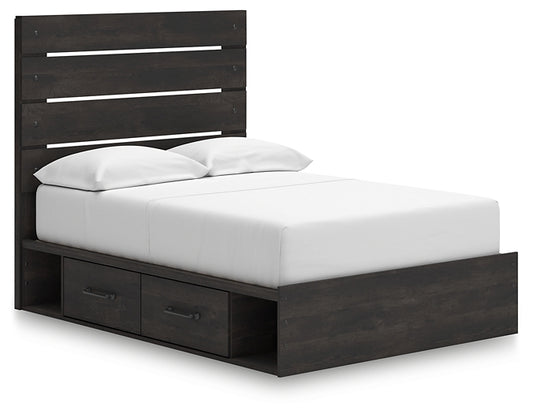 Hollivern  Panel Bed With Storage