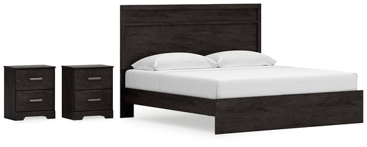 Belachime  Panel Bed With Dresser And 2 Nightstands