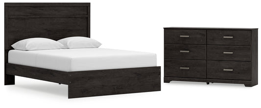 Belachime  Panel Bed With Dresser