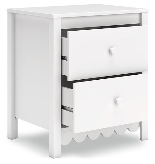 Hallityn  Panel Headboard With Nightstand