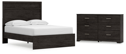 Belachime  Panel Bed With Dresser