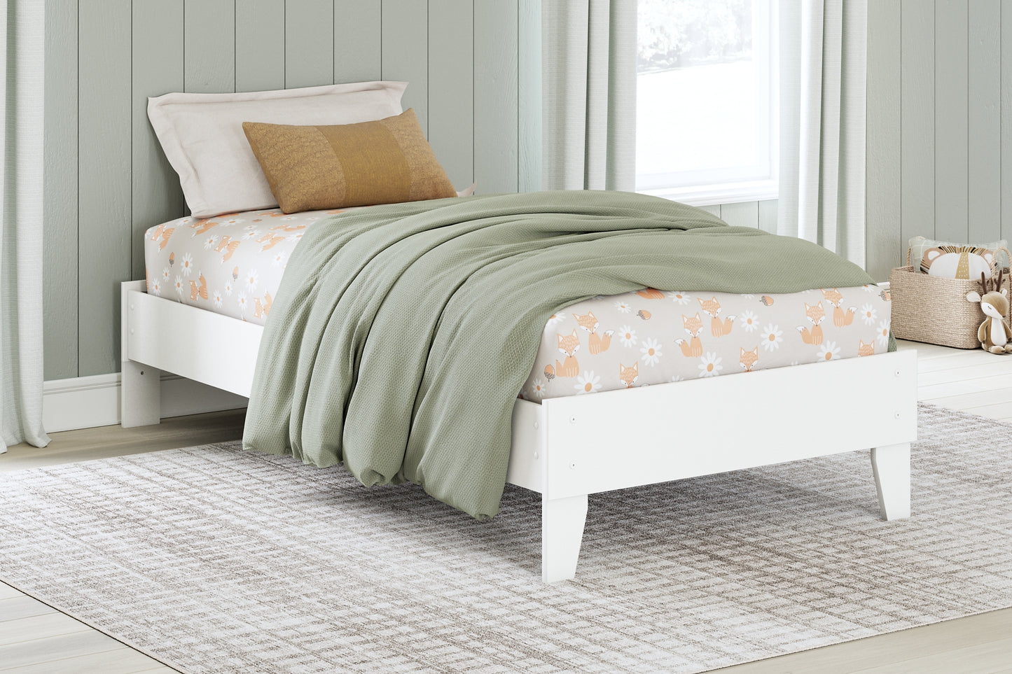 Hallityn  Platform Bed With Nightstand