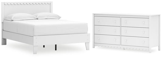 Hallityn  Panel Platform Bed With Dresser