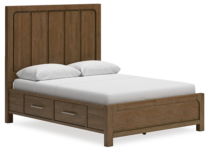 Cabalynn  Panel Storage Bed With Chest And 2 Nightstands